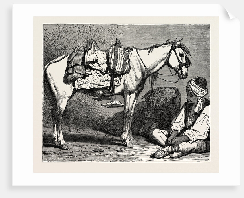 A Bosnian Peasant And His Horse, Bosnia. by Anonymous