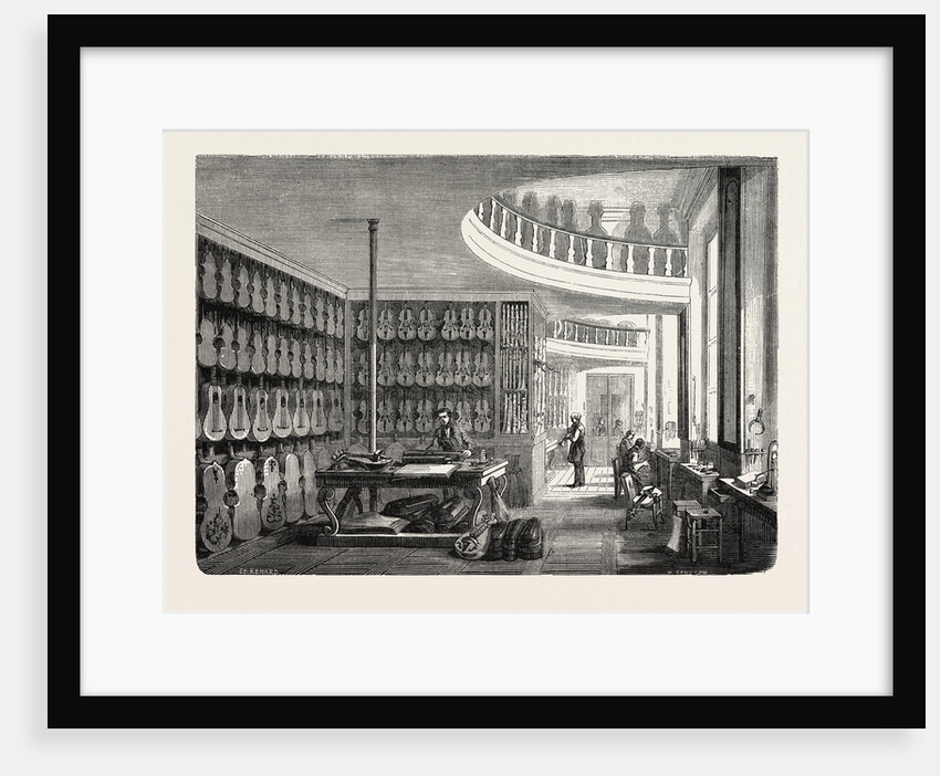 Workshop for the manufacturing of woodwind instruments and string instruments in France by Anonymous