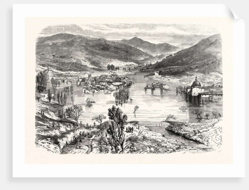 Flooding of the city of San Stefano in Tuscany, Italy by Anonymous