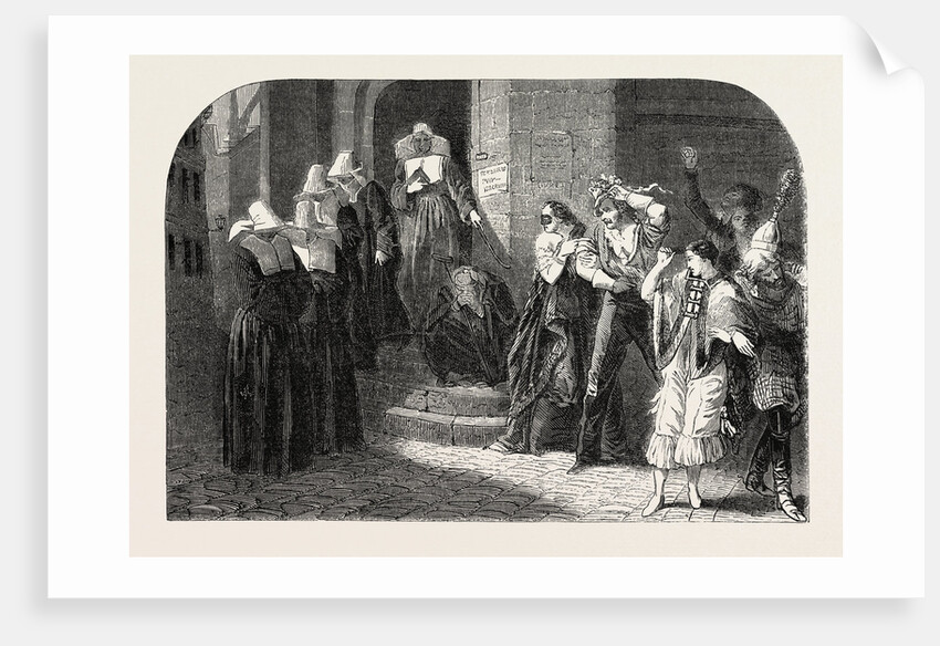 A return of a masked ball, painting by Marchal by Anonymous