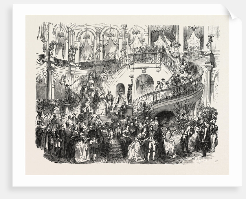 Decoration Executed in the Courtyard of the Town Hall for the Ball Given in Honour of the Queen of England by Anonymous