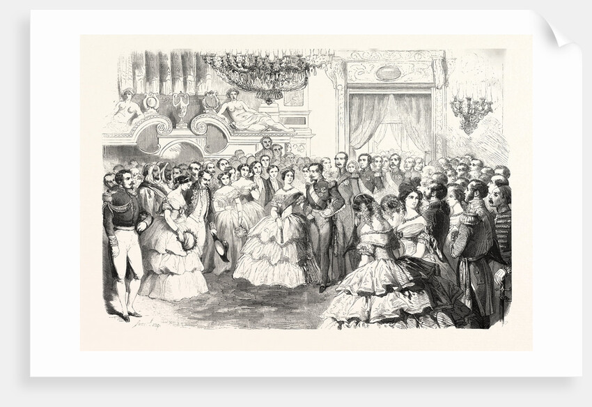 The Queen of England at a Ball Given by the City of Paris, August 23, 1855. Queen Victoria. France by Anonymous