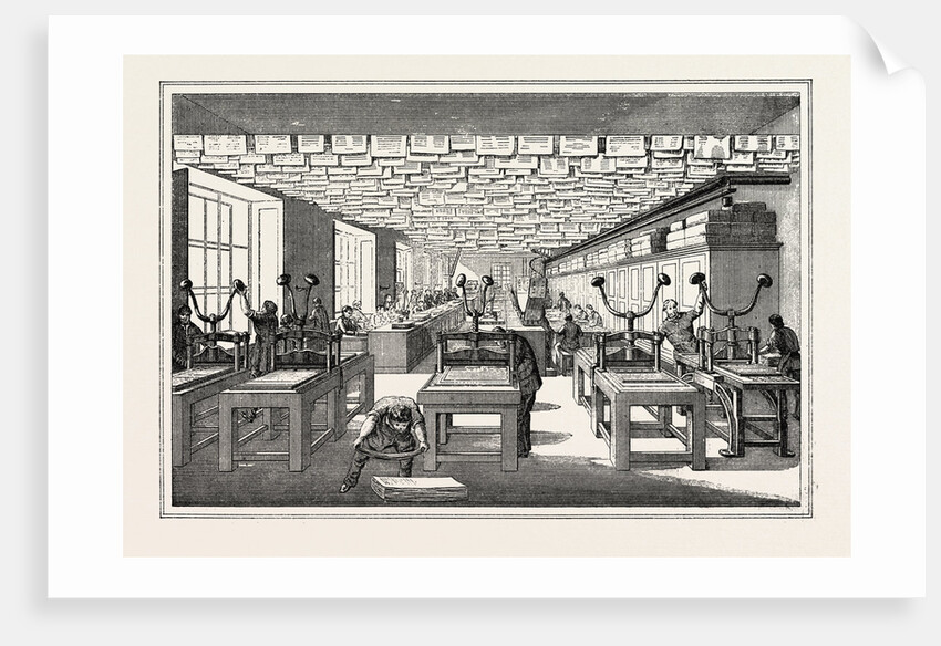 Universal Exposition: Workshop for Manufacturing of Paper Money. Paris, France, Exposition Universelle by Anonymous