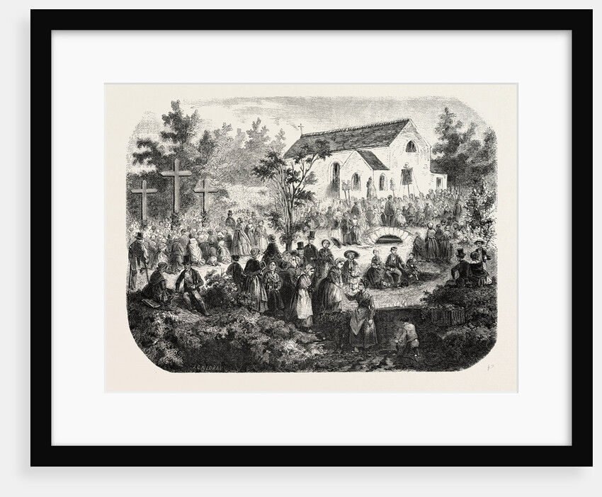Fete of the Nativity of Our Lady: Pilgrimage to Our Lady of the Angels, Livry (Seine-Et-Oise), France, 1855 by Anonymous