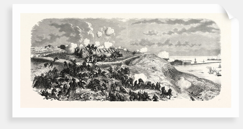 Attack of the Redan Du Carenage of the Division Dulac. The Crimean War, 1855 by Anonymous