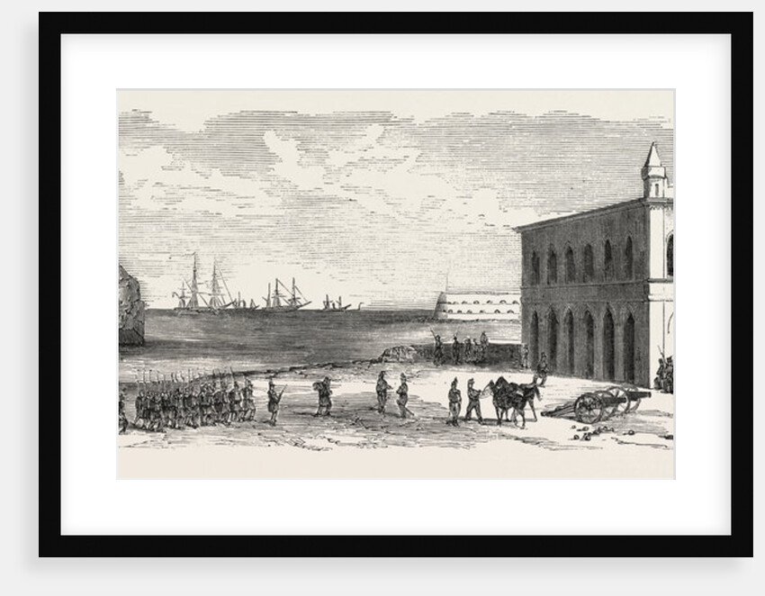 Artillery Bay, Near Fort Saint-Nicolas, Sevastopol. The Crimean War, 1855 by Anonymous