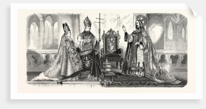 Exhibition Universal of the Industry. Products of Belgium. Embroidery for Church Ornaments. Paris, France, Exposition Universelle by Anonymous