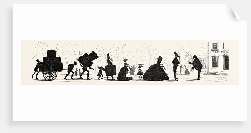 Waters Silhouettes: Arrival of a French Family by Anonymous