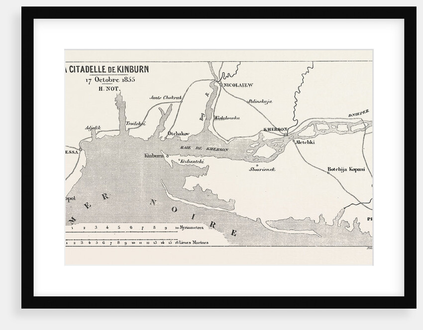 Battle of the Citadel of Kinburn, October 17, 1855. The Crimean War by Anonymous
