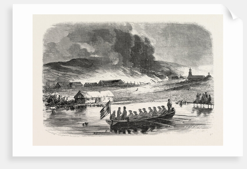 Fire of the Stores of Petropawloski by Anonymous
