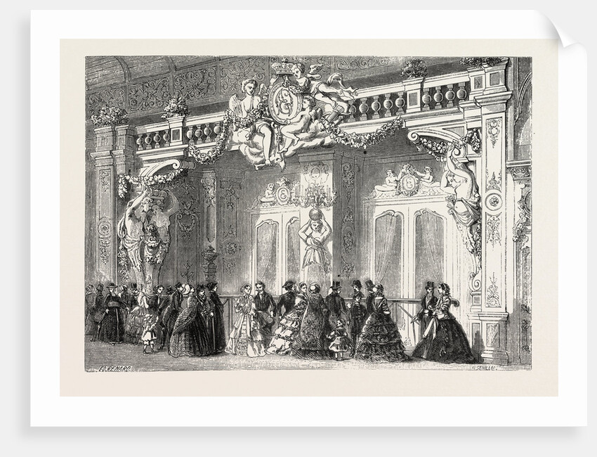 Entrance to the Lounge of the Empress at the Palace of Industry. Paris, France, Exposition Universelle by Anonymous