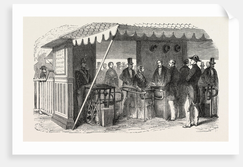 Expo Industry. The Turnstiles. Paris, France, Exposition Universelle by Anonymous