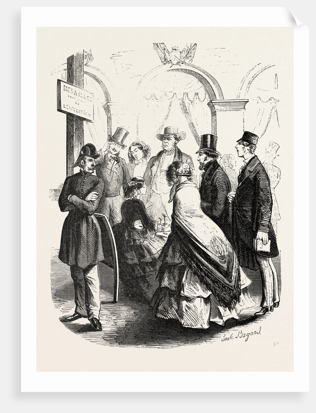 Expo 1855. Sellers of Medals.Paris, France, Exposition Universelle by Anonymous