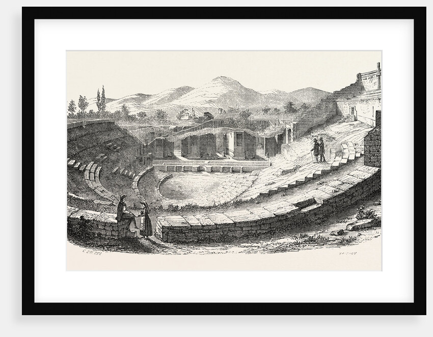 Pompeii: Theatre, Italy by Anonymous