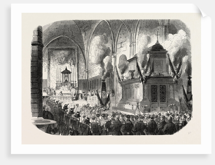 Celebration at Toulon, November 7, a Memorial Service in Honor of the Dead Soldiers in the Crimea, 1855 by Anonymous