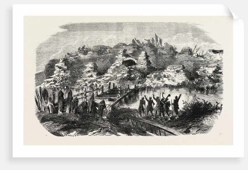 Aspect Se Front Kinburn Fortifications after the Bombardment. The Crimean War, 1855 by Anonymous
