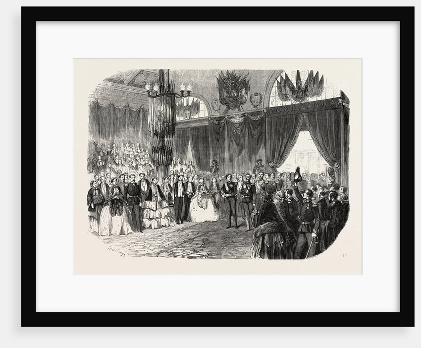 Reception of Hm the King of Sardinia on the Railway Station in Lyon, November 23, 1855. France by Anonymous