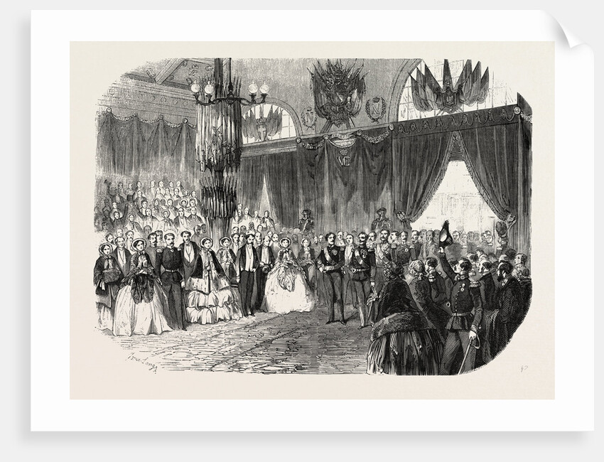 Reception of Hm the King of Sardinia on the Railway Station in Lyon, November 23, 1855. France by Anonymous