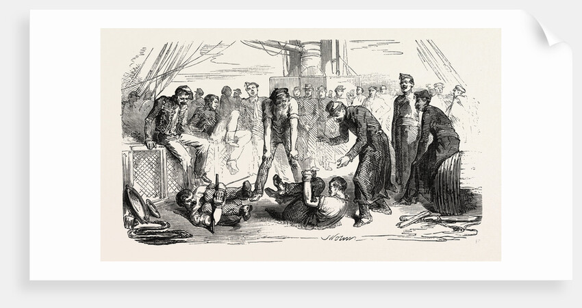 The Army of the Orient: The Cockfight., 1855 by Anonymous