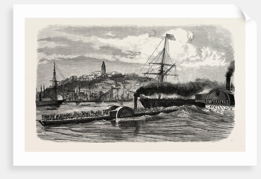 Boarding the Ship Le Cygne by the Austrian Empress, 1855 by Anonymous