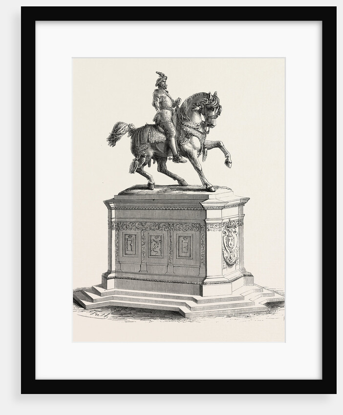 Equestrian Statue of Francis I to the Court of the Louvre, 1855 by Anonymous