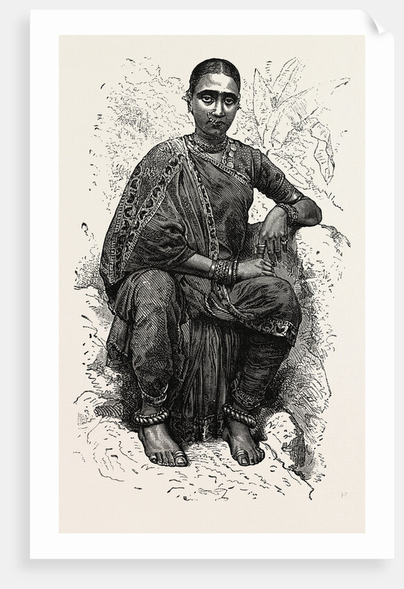 Young Woman of Madras, India by Anonymous