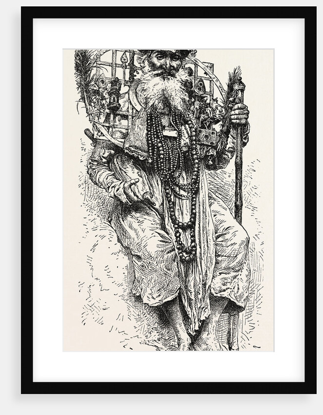 Indian Fakir Carrying a Large Circlet of Iron Around His Neck by Anonymous
