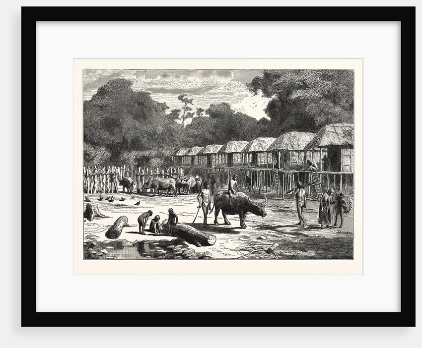 Scene in a Village in the Laos Country by Anonymous
