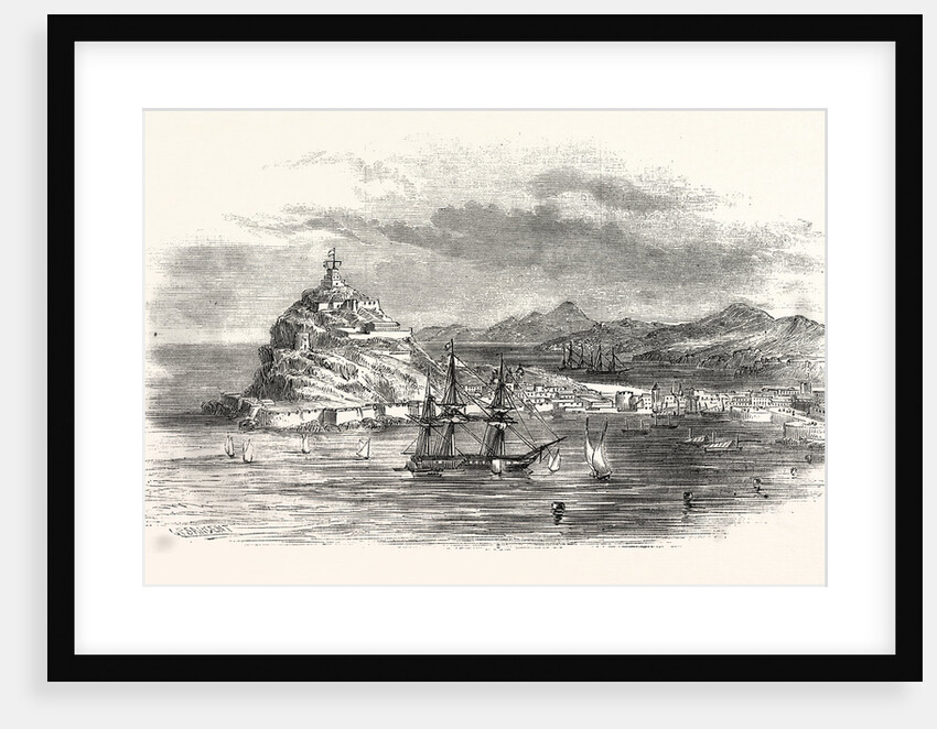 The Town and Harbour, of Ceuta, Morocco by Anonymous