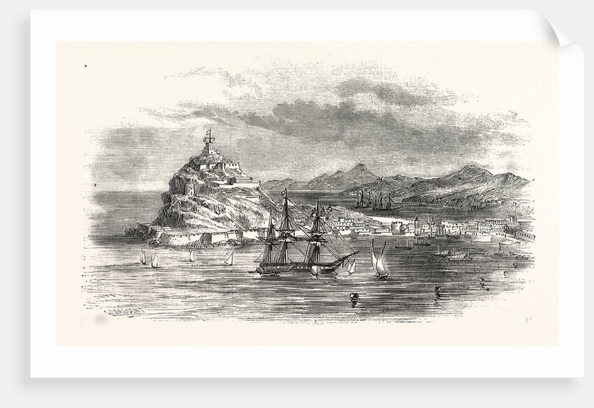 The Town and Harbour, of Ceuta, Morocco by Anonymous