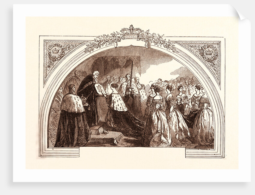 Coronation of Queen Victoria in Westminster Abbey, June 28, 1838, London by Anonymous