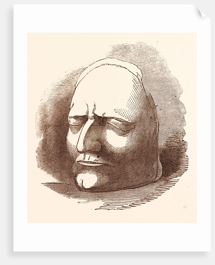 Posthumous Mask of Sir Isaac Newton by Anonymous