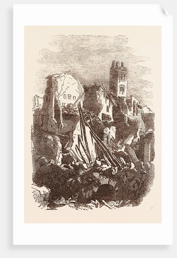 Ruins of a House, after the Earthquake, at Melfi by Anonymous