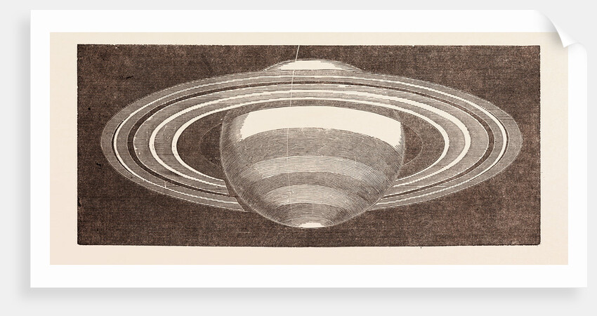 Planet Saturn As Seen in November, 1852, But Altered for a Non-Inverting Telescope by Anonymous