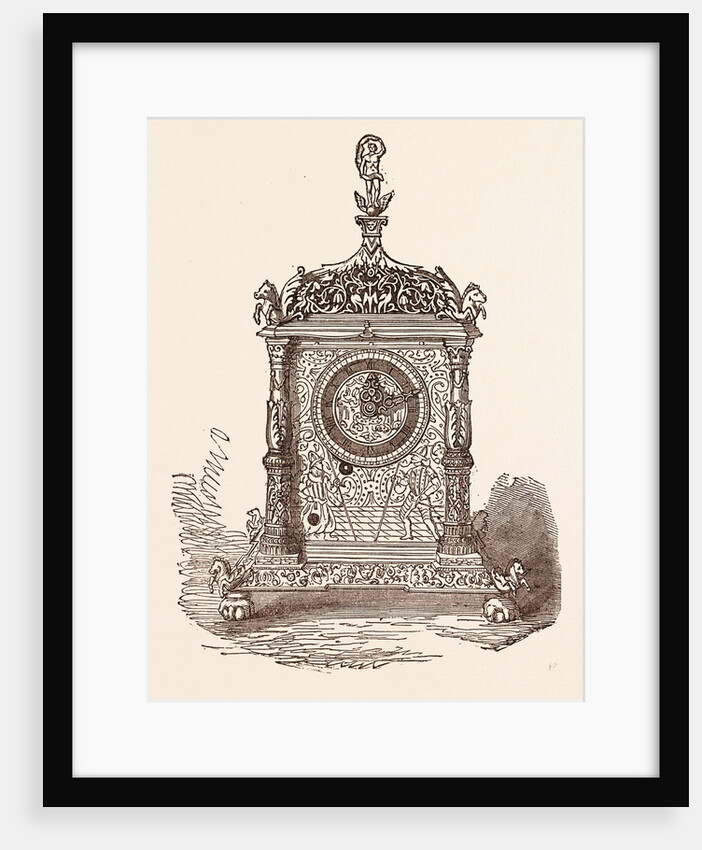 Curious Gilt Clock. Dial, Time by Anonymous