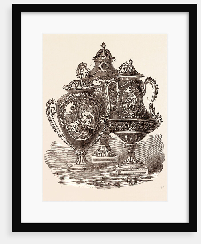 Beautiful Group of Sevres Vases by Anonymous