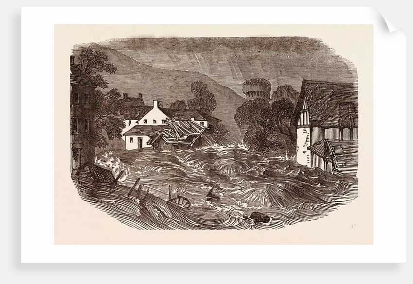 Great Flood at Brecon, South Wales, July 9, 1853 by Anonymous