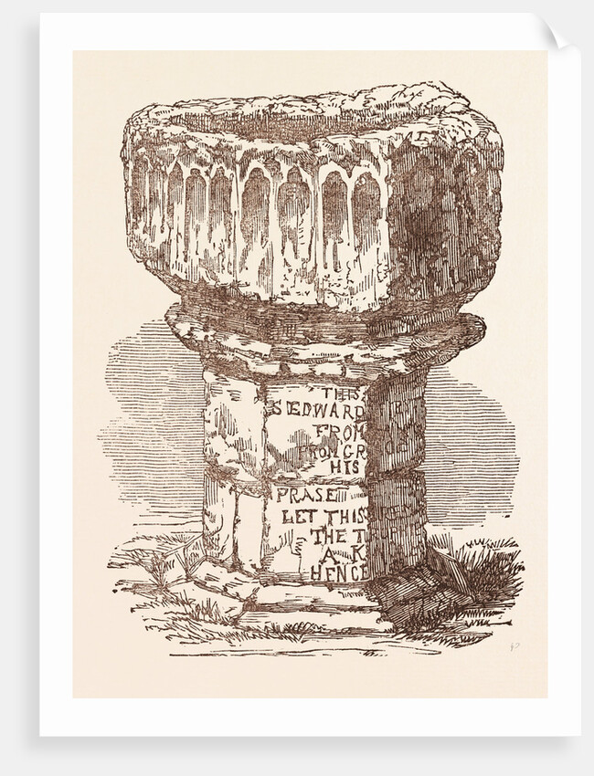 October 13th, St. Edward the Confessor's Day: The Confessor's Font, from Islip by Anonymous