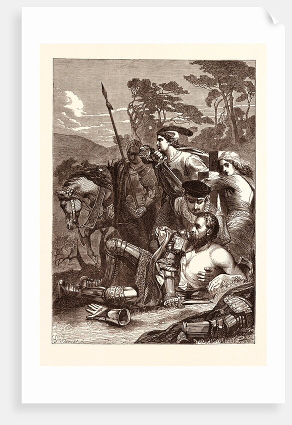 The Death of Marmion by Anonymous