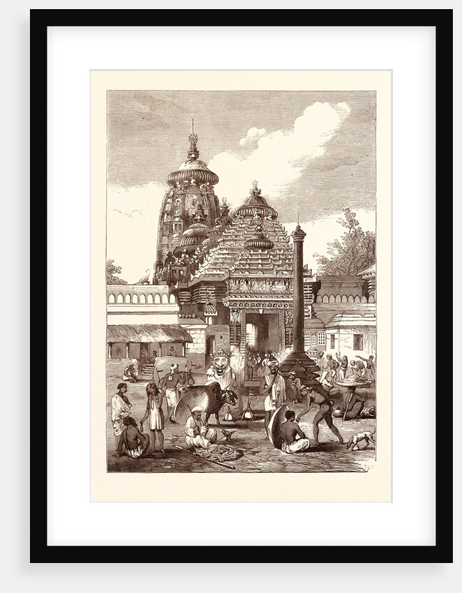 Juggernaut: The Entrance to the Temple. Jagannath Temple in Puri, Orissa, India by Anonymous
