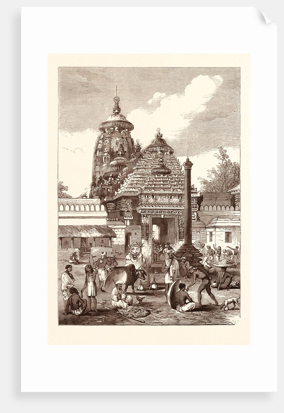 Juggernaut: The Entrance to the Temple. Jagannath Temple in Puri, Orissa, India by Anonymous