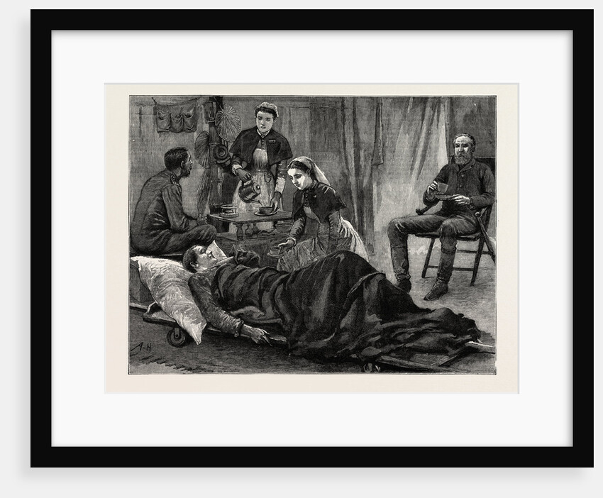 The Nile Expedition for the Relief of General Gordon Five O'Clock Tea with the Hospital Sisters by Anonymous