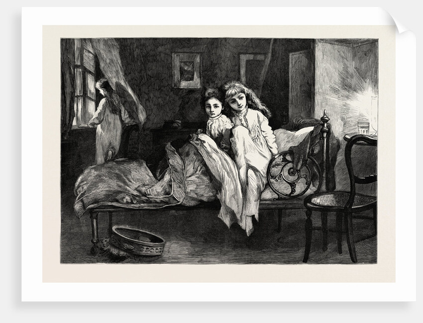 Girls in Bed, Girl Near the Window by Anonymous