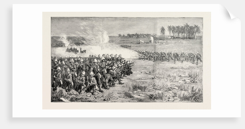 The Nile Expedition a Sham Fight Between the Camel Corps and the Royal Sussex Regiment from a Sketch by a Military Officer by Anonymous