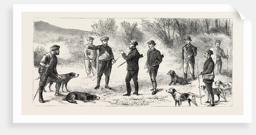 Natives Directing the Shooting Party Where to Find Big Game by Anonymous