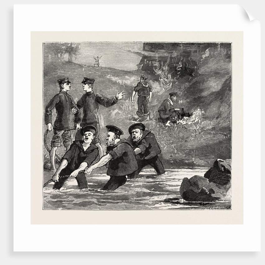 We Go Seining and Make a Bonfire in the Woods by Anonymous