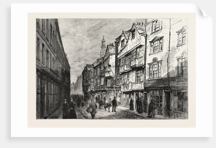 Old Houses in Wych Street, London, Demolished by Anonymous