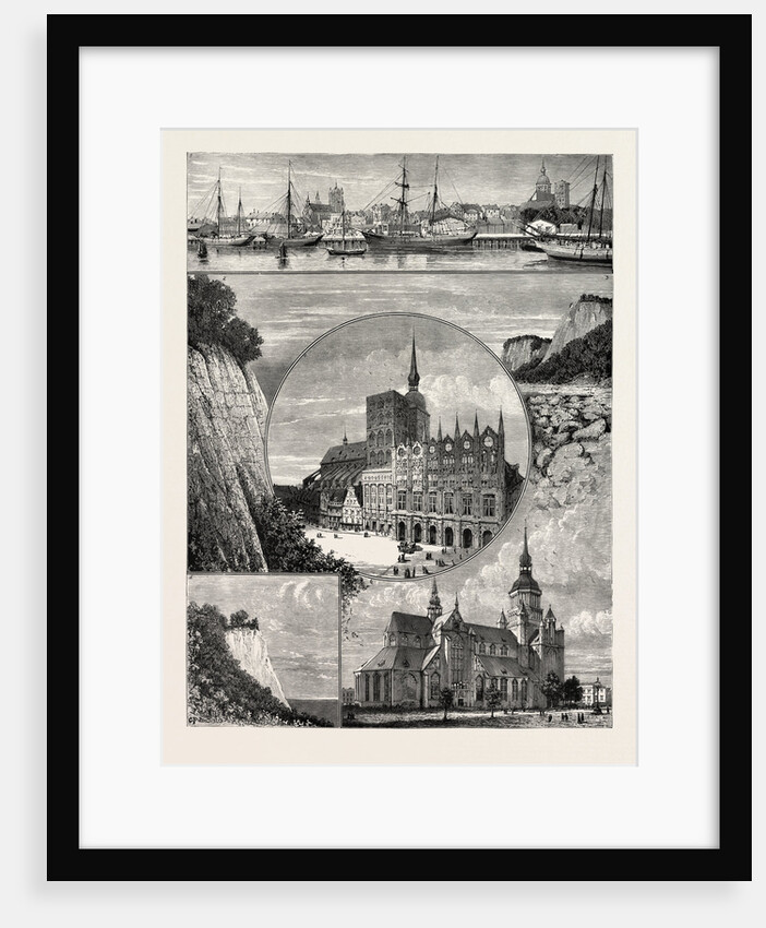 Stralsund from the Harbour. The Zerkluftete Wand, Rugen by Anonymous