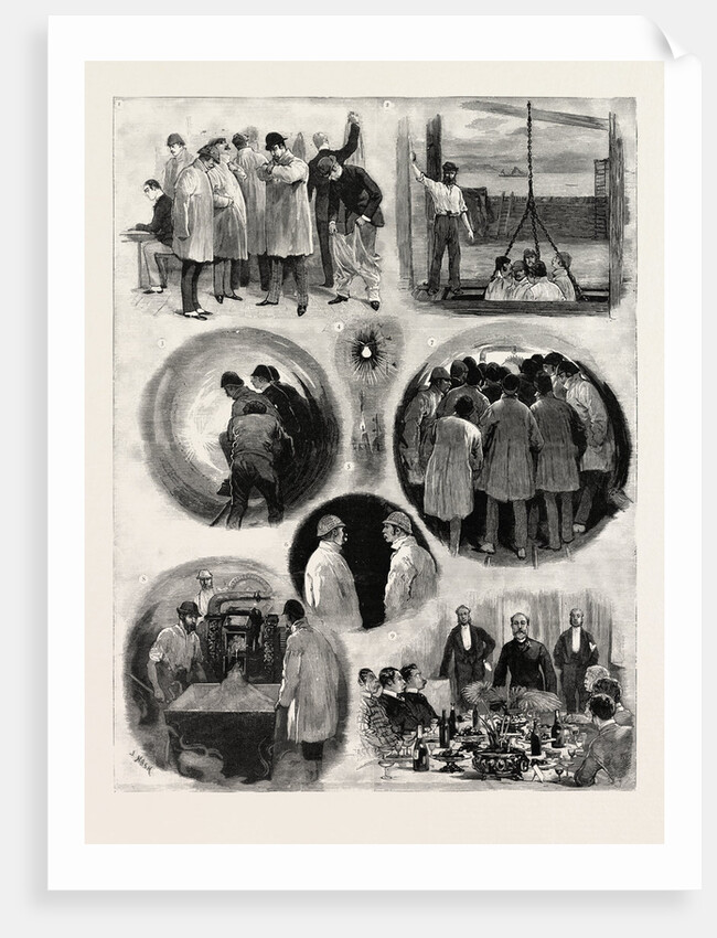 The Works of the Channel Tunnel, Preparations for the Descent by Anonymous