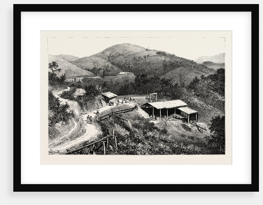 General View of the Mines, Showing the Entrance to One of the Large Tunnels Gold Mining in Wynaad India by Anonymous